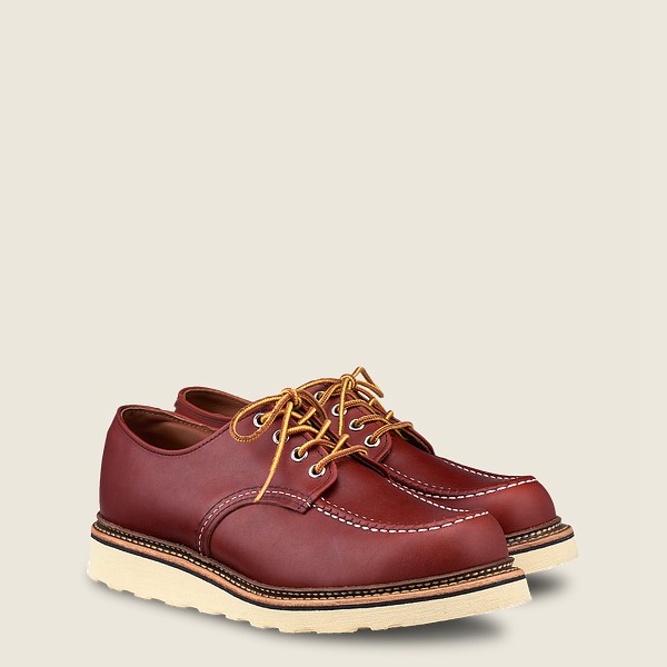 Red Wing Mens Classic - Russet Portage Leather - Oxford Burgundy - 6543QVFWS